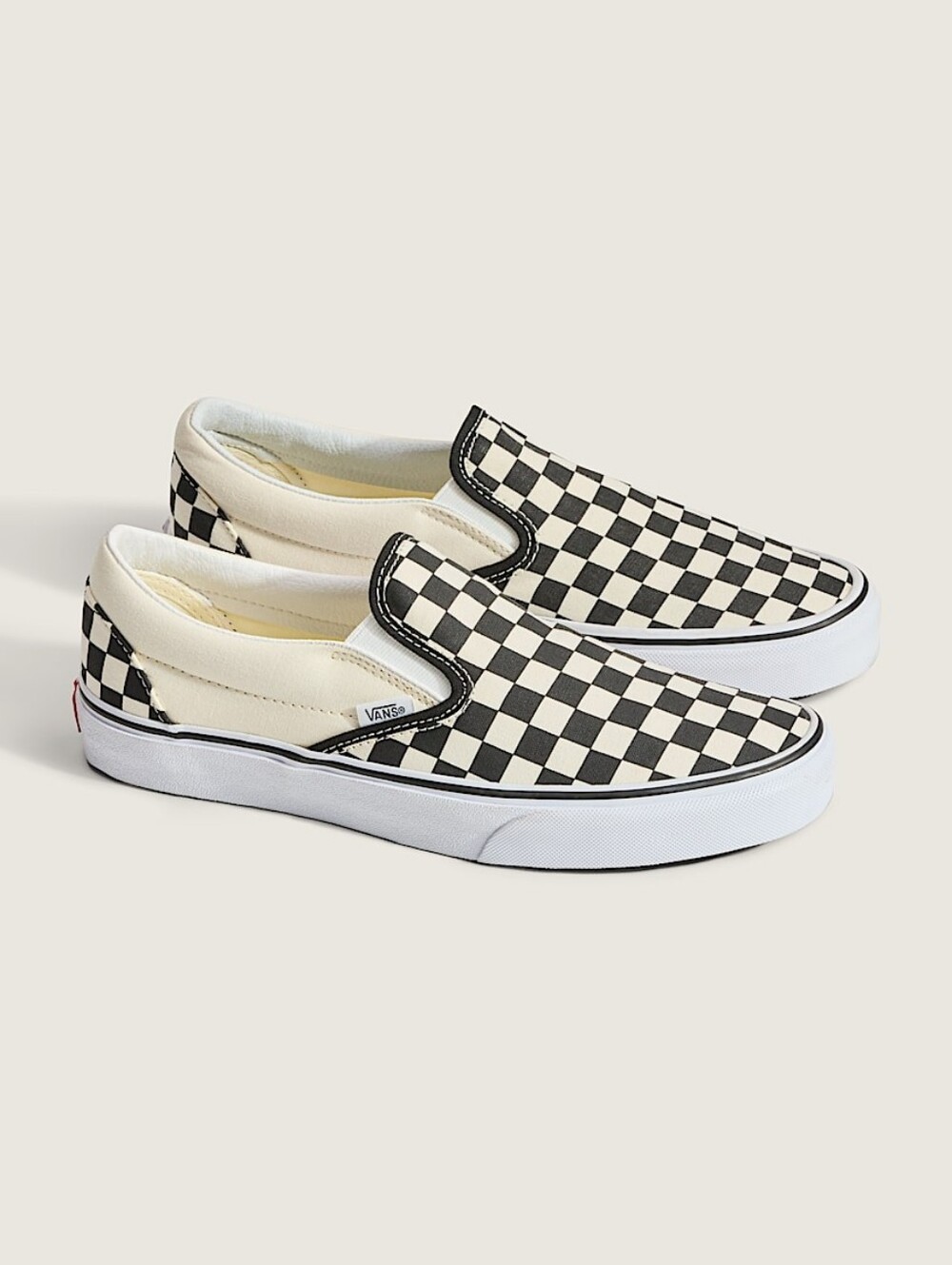 VANS Comfycush Slip-on Checkerboard Black White Unisex Kids US Size 1 Shoes